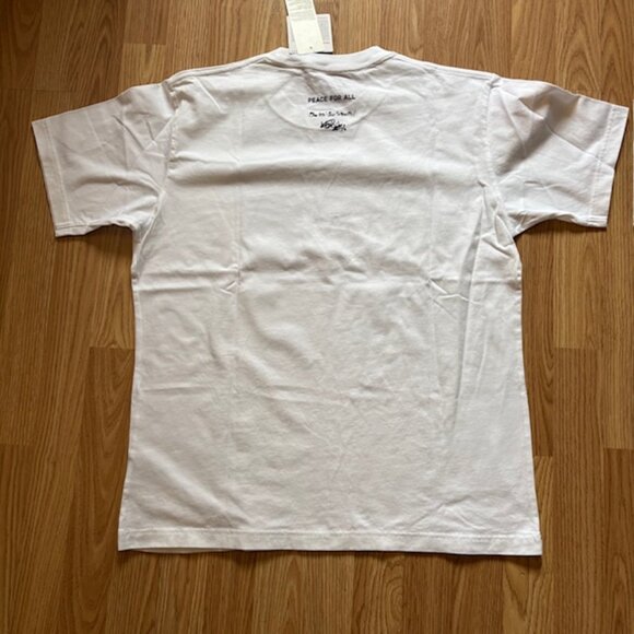 NWT Uniqlo PEACE FOR ALL Graphic T-Shirt (Ichiro Suzuki) White Unisex Size XL - Picture 7 of 7